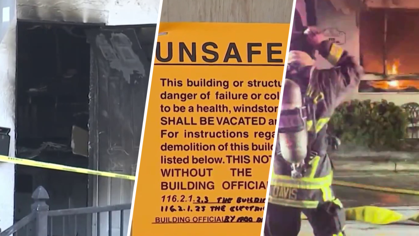The families who called a Hollywood apartment building home had to pack up last night after a deadly fire.