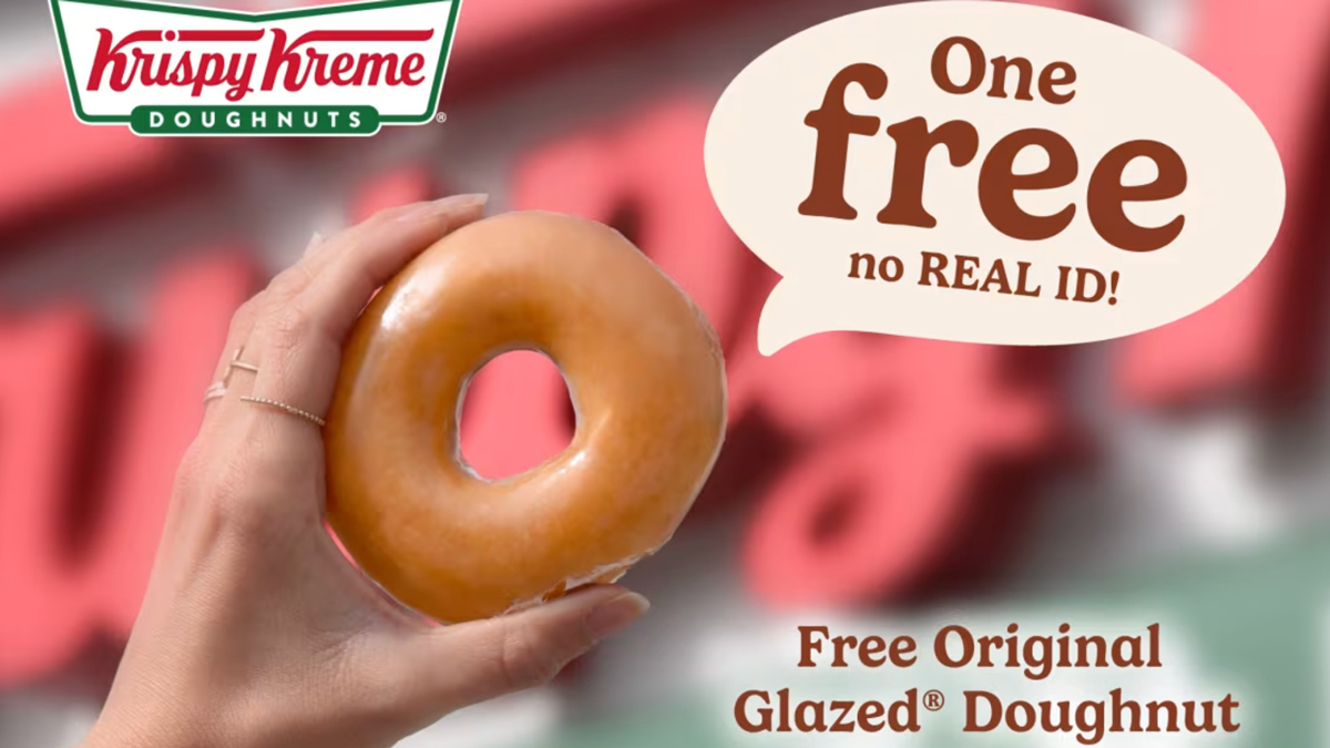 Krispy Kreme is giving away free doughnuts on Wednesday — no purchase necessary