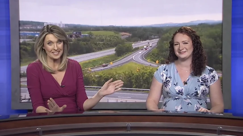 A news anchor in Albany, New York, delivered the day’s breaking news just minutes after her water broke.
