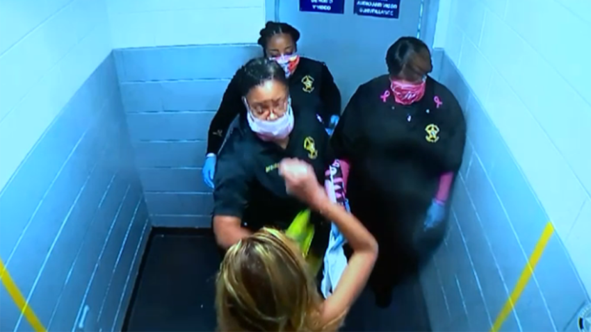 Video of the Oct. 4, 2022, involving Broward Sheriff’s Office Department of Detention’s Deputy Denia Walker, Deputy Cleopatra Johnnie, and Sgt. Zakiyyah Polk