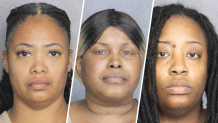 Jail booking photos for Zakiyyah Polk, Cleopatra Johnnie, and Denia Walker