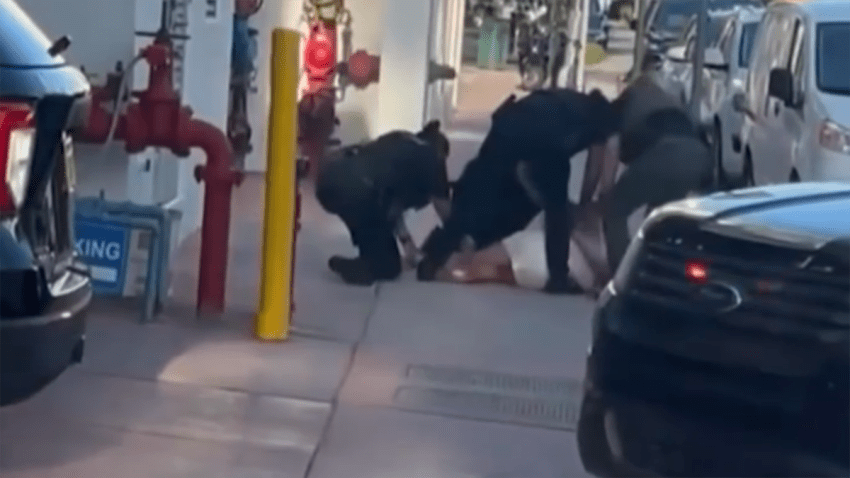 Video shows the arrest of Irina Sufiullina