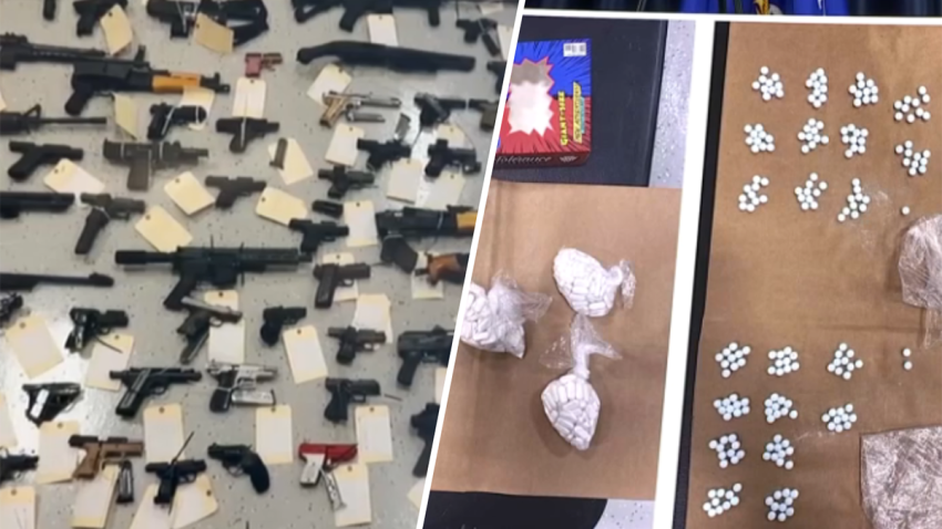 Dozens of arrests were made and a large amount of weapons and drugs were seized in “Operation Showdown,” a combined effort by federal agents and local police to crack down on violent felons in South Florida.