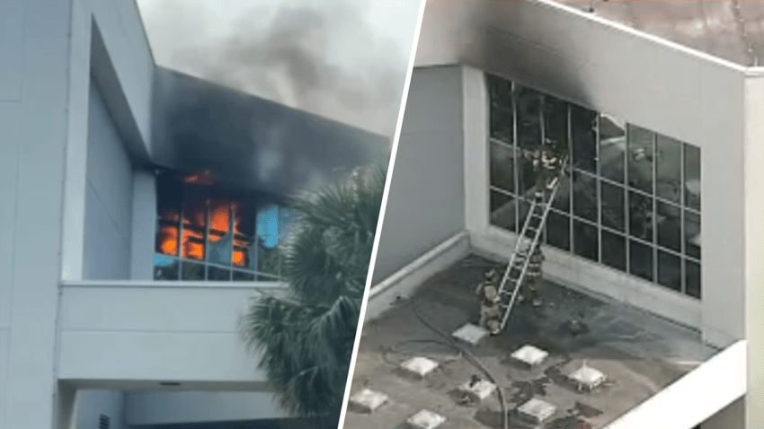 A woman was critically injured in a fire at a medical facility in Tamarac on Tuesday.