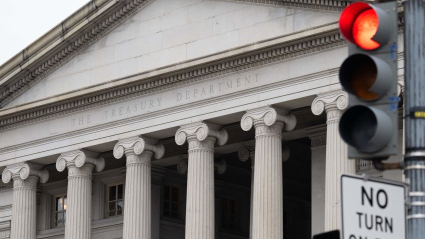 The U.S. Department of the Treasury building is seen in Washington, D.C., Jan. 19, 2023.