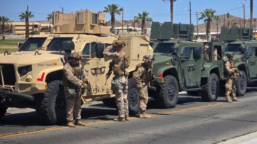 Marines with 2nd Battalion, 7th Marines, who were placed in an alert status over the weekend to support #USNORTHCOM mission, prepare to depart for the greater Los Angeles area June 9.