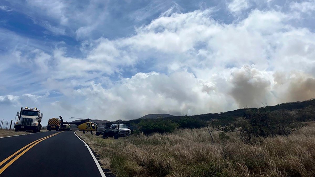 Fast-moving brush fire in Hawaii forces evacuations but no structures burned