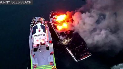 WATCH: Multiple vessels catch fire in Sunny Isles Beach