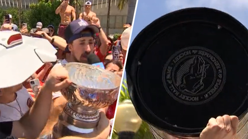 The Stanley Cup is a little banged up, thanks to the Florida Panthers’ celebration of back-to-back titles.