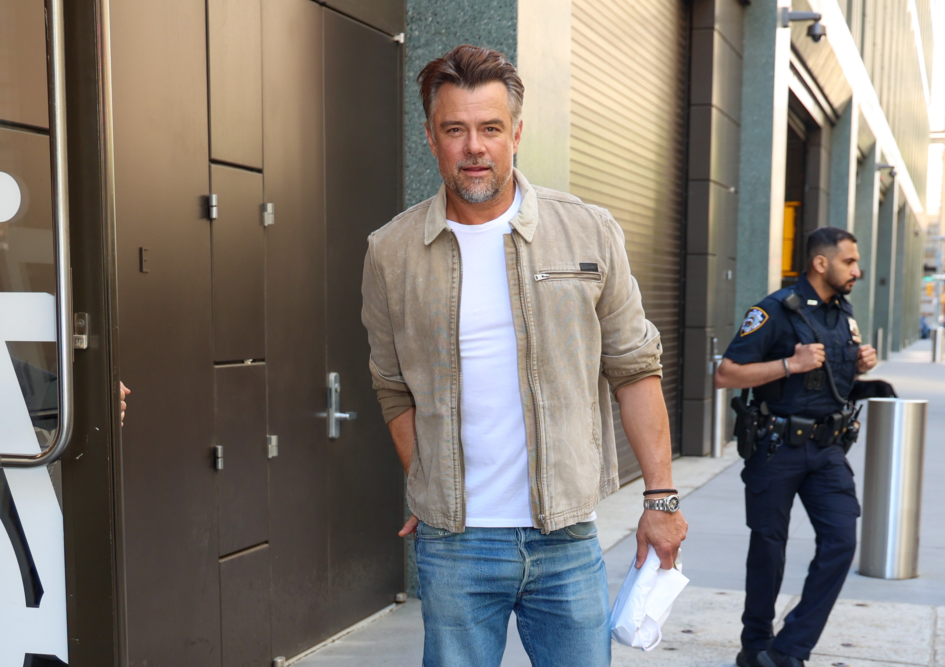 Josh Duhamel surprises local firefighters after playing one onscreen