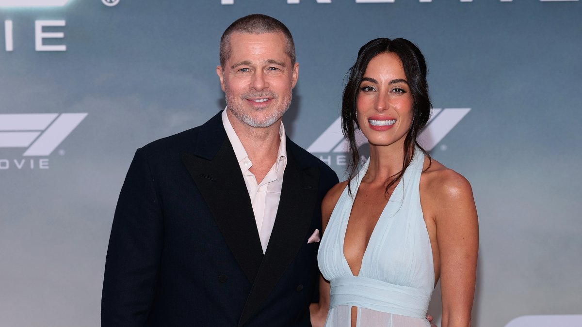 Brad Pitt and Ines de Ramon make rare red carpet appearance together