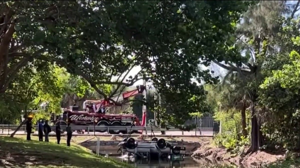 Woman in critical condition after being extricated from car in canal in ...