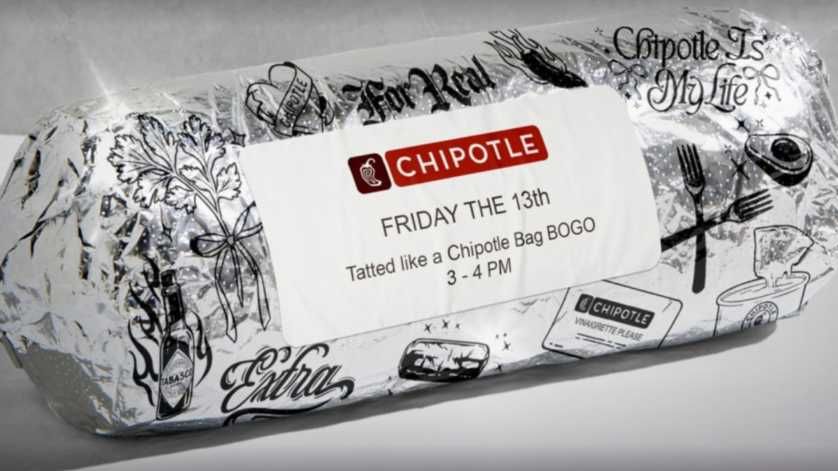 Chipotle's Friday the 13th BOGO deal: Get free food if you're tatted