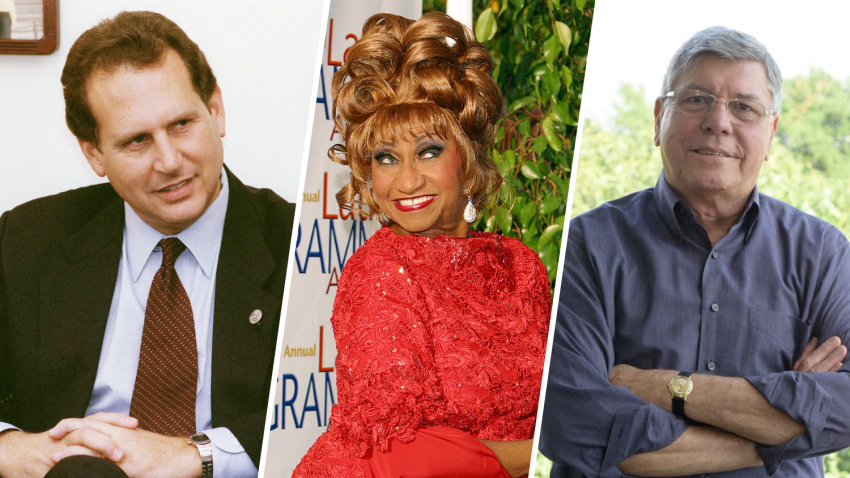 Roads in Miami will be designated for Lincoln Diaz-Balart (left), Celia Cruz (center) and Manolo Reyes (right).