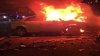 Video captures fiery aftermath of wrong-way crash that killed 2 on Florida's Turnpike in Broward