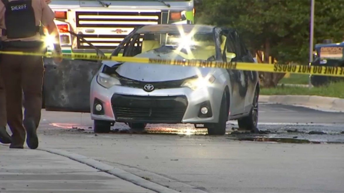 Person found dead inside car on fire in Walmart parking lot in Miami ...