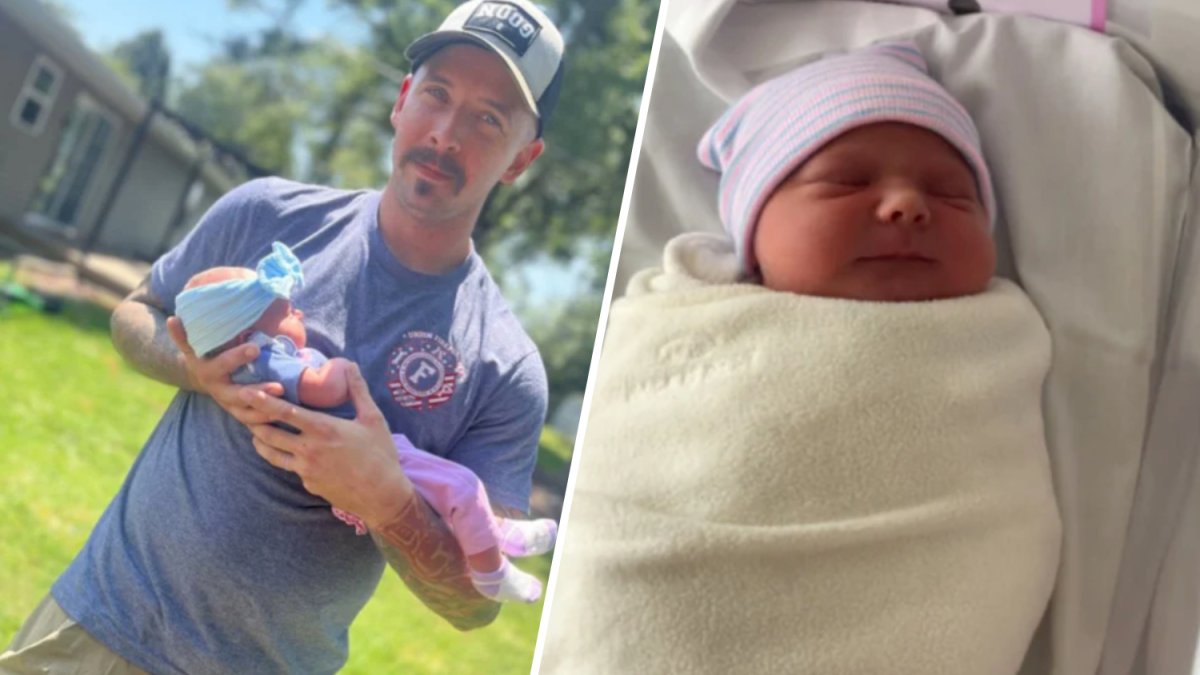 She went into labor on the lawn. Firefighter next door helped deliver the baby