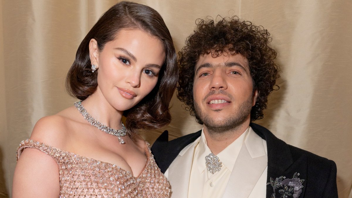 Selena Gomez's spray-painted wedding dress details revealed Selena Gomez's spray-painted wedding dress details revealed