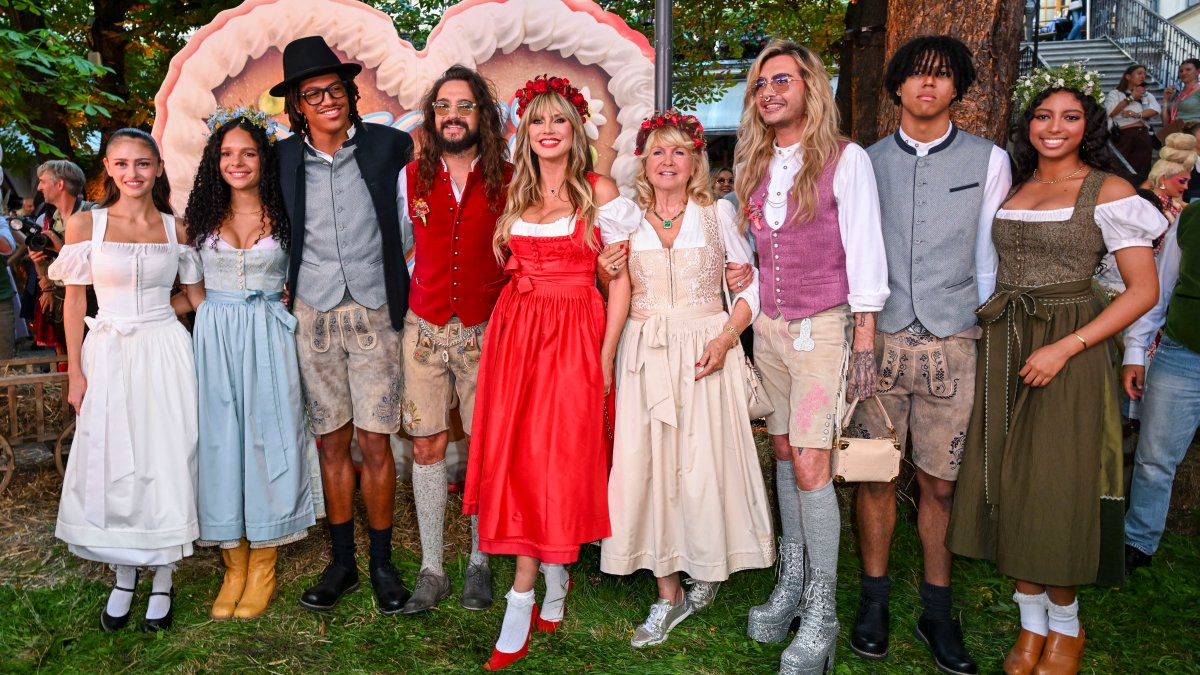 Heidi Klum's 4 kids join mom for rare family photo at HeidiFest in Germany