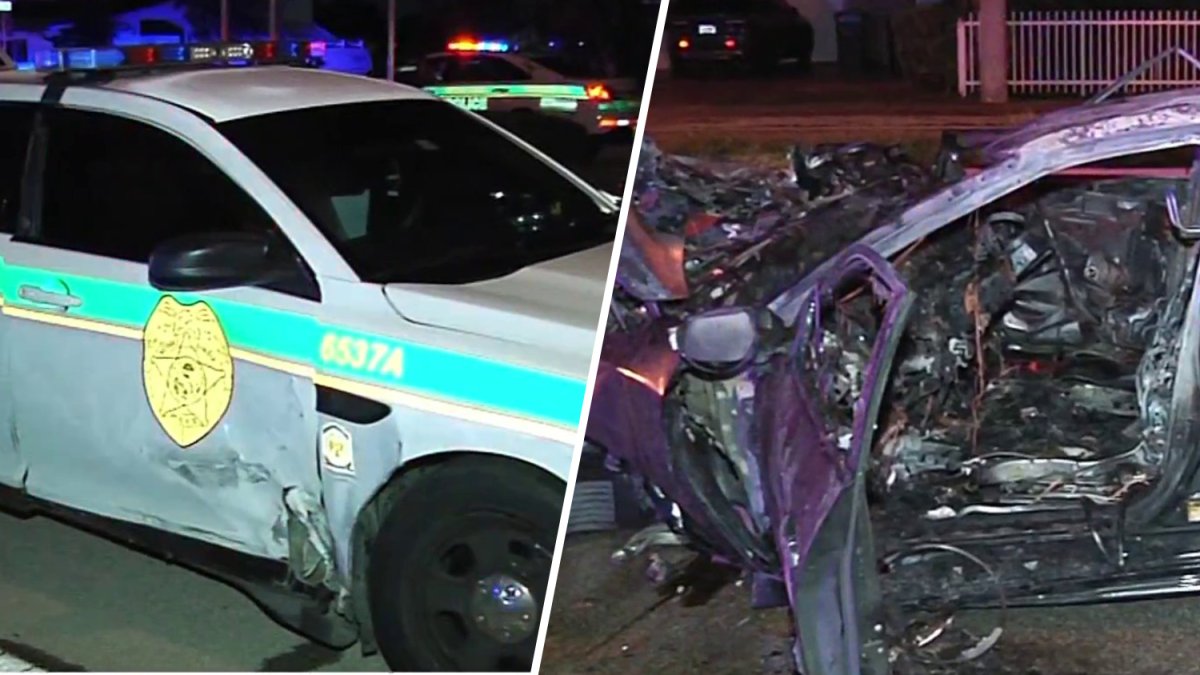 Video shows aftermath of fiery crash involving deputy vehicle in SW ...