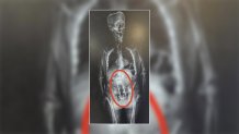 Authorities said Walter Frymire had a thermos hidden in his body.