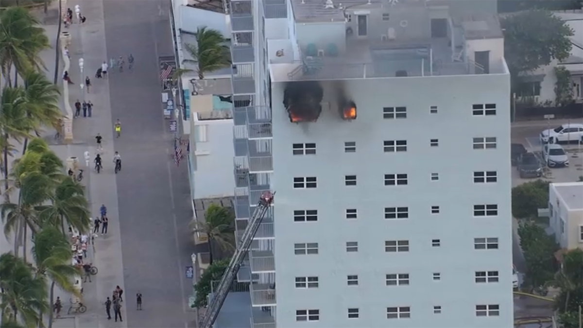 Video shows fire at high-rise apartment on Hollywood Beach – NBC 6 ...