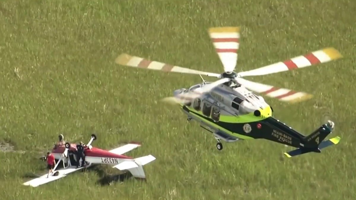 Pilot and student rescued after small plane crashes in Everglades – NBC ...