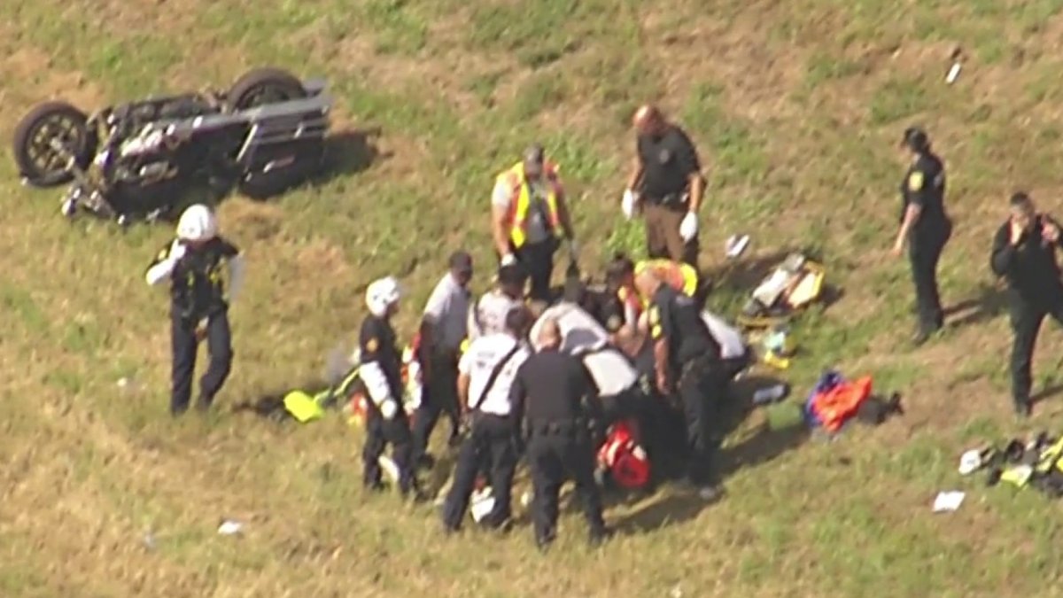 Officer Injured In Motorcycle Crash Near Gratigny Parkway In Miami Dade