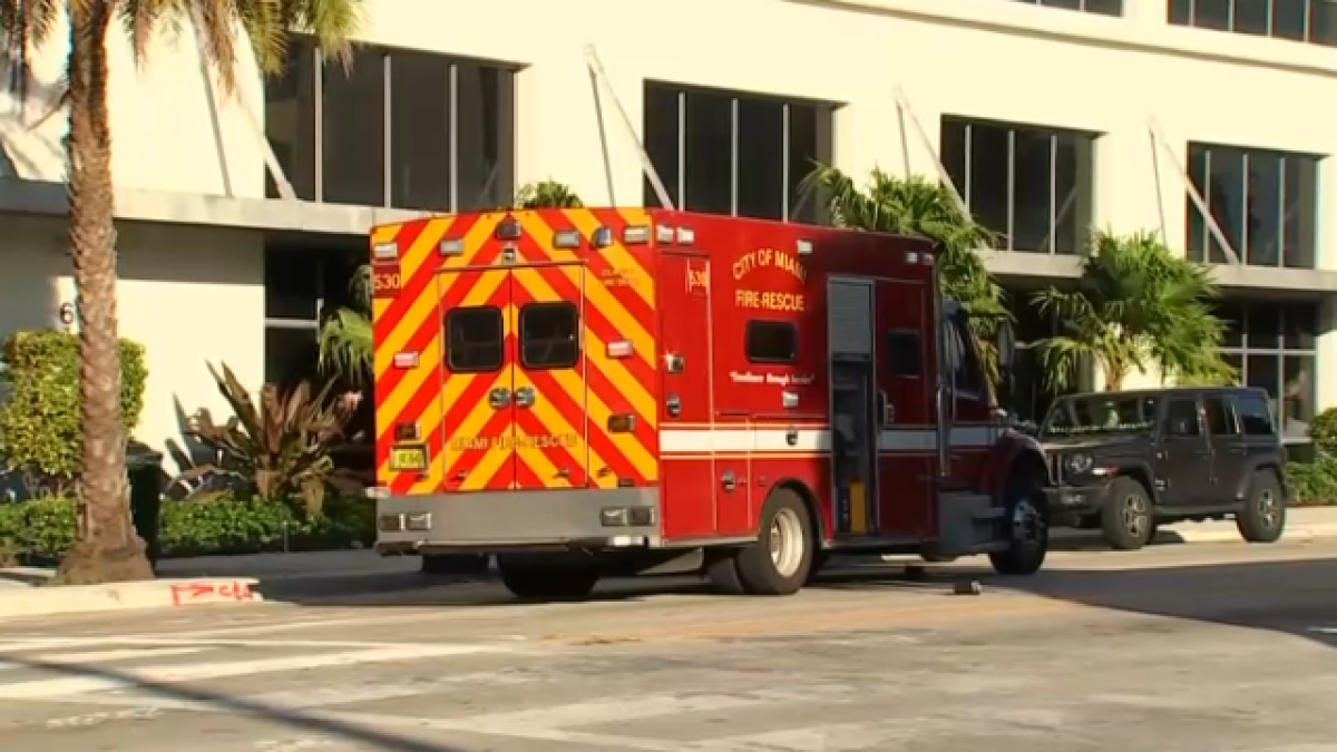 An 11-year-old girl was struck by a City of Miami fire rescue truck outside her school, according to officials.