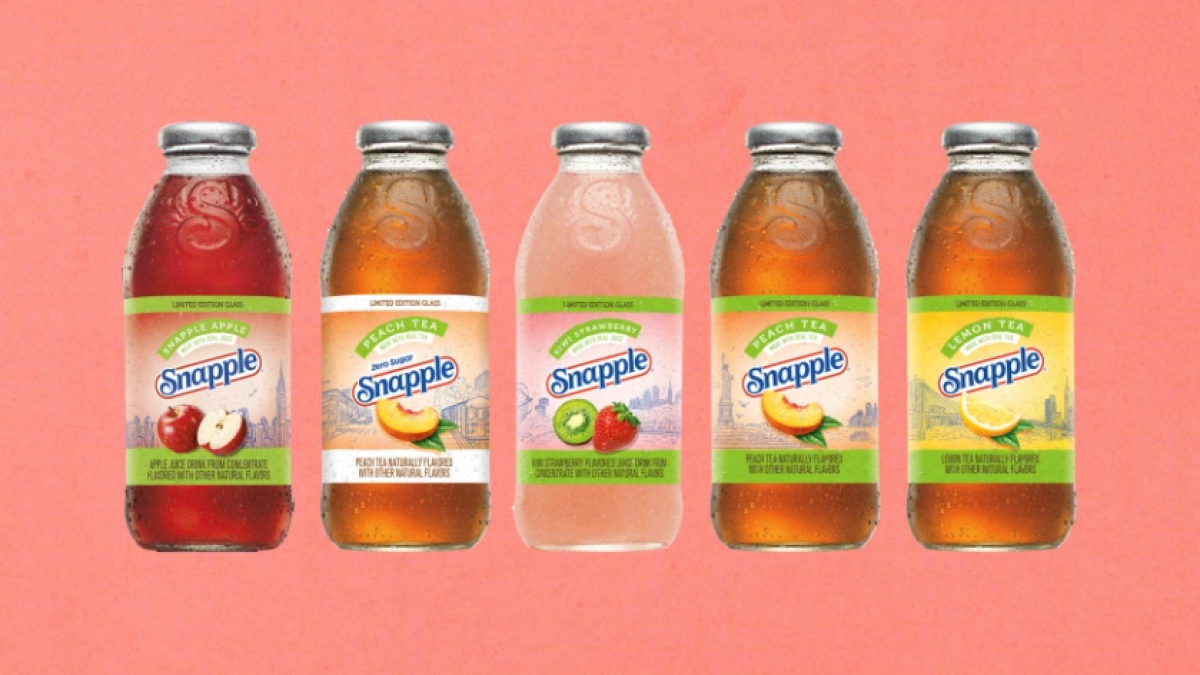 Snapple is bringing back its iconic glass bottles — but only in 1 state