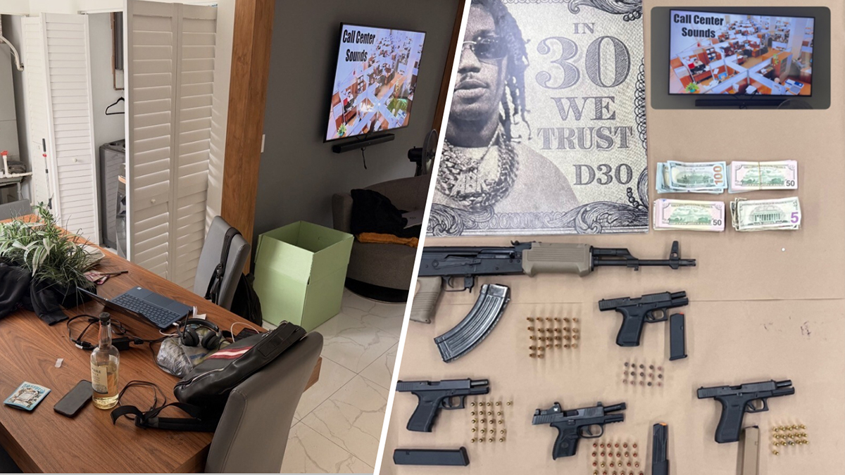 Nearly a dozen alleged gang members were arrested after authorities raided a Miami Airbnb they were using as a phony bank call center to try to rip off victims,...