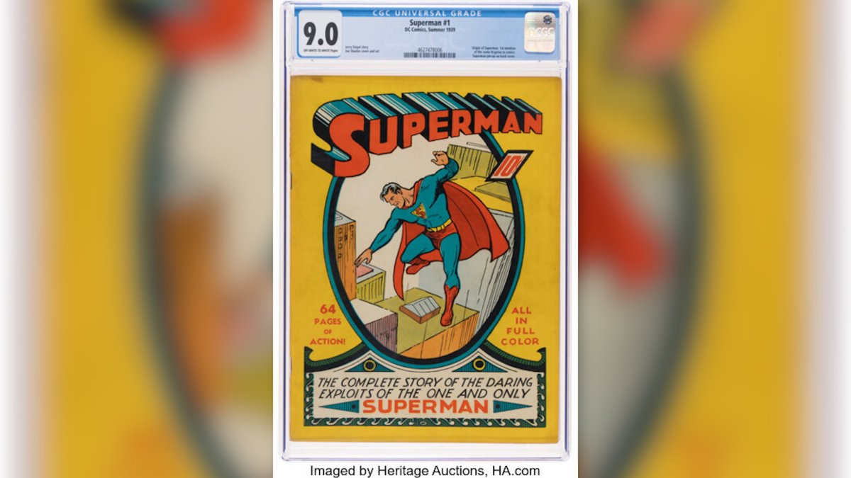 'Superman' comic found in attic sells for  million, breaking all-time record