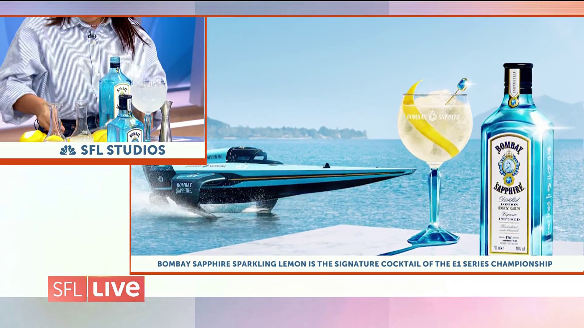 Bombay Sapphire is the cocktail for the E1 series this weekend