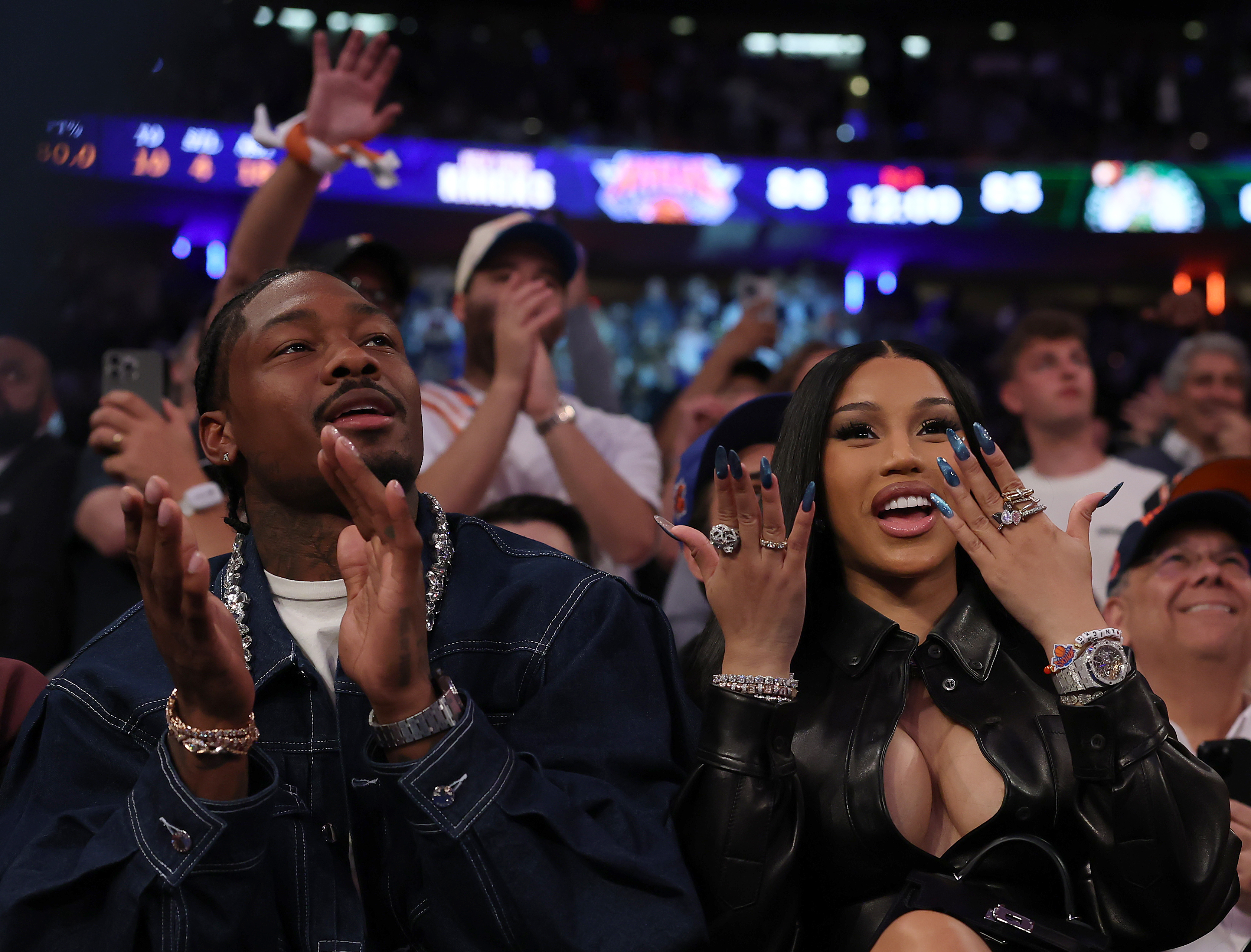 Cardi B shares first photos of baby No. 4 and 1st with boyfriend Stefon Diggs