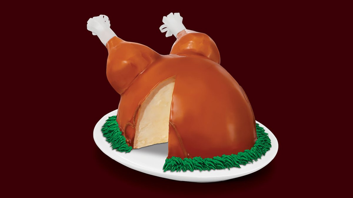 Baskin-Robbins’ Turkey Cake is usually . But sometimes it’s  … or . Why is that?