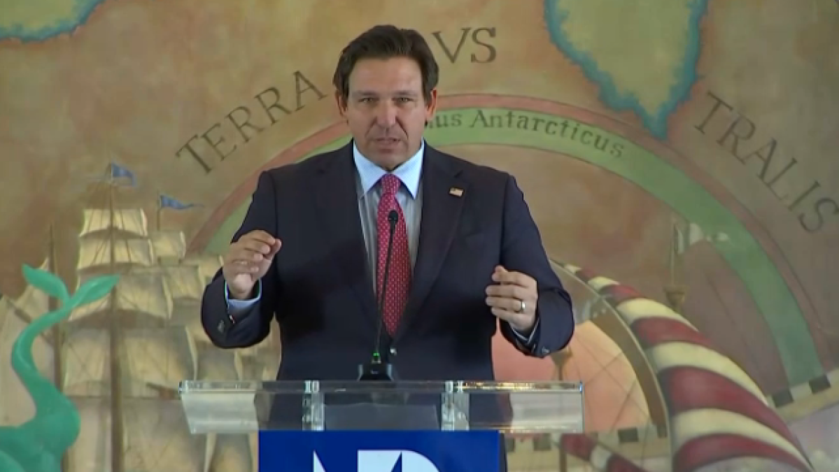 Florida Gov. Ron DeSantis is speaking from the Miami Freedom Tower on Friday, the governor’s office said.