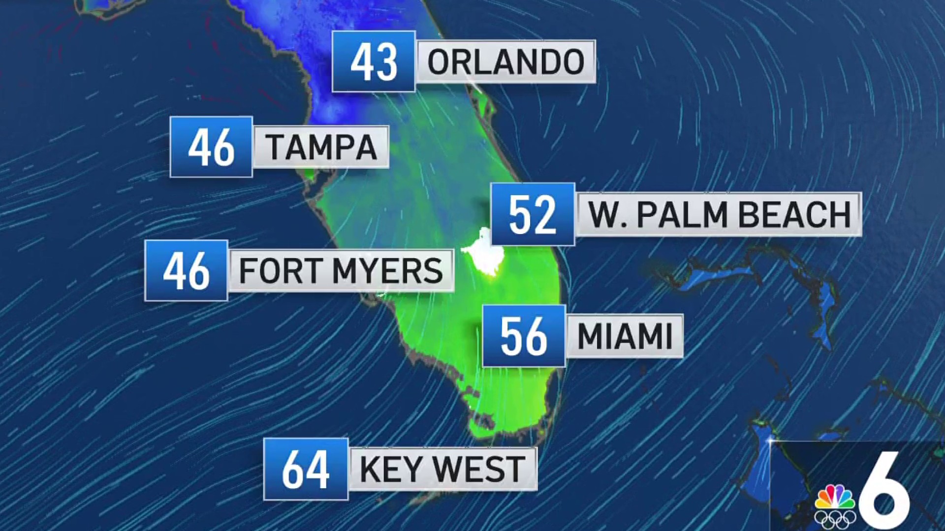 South Florida weather today: Cool temps hold, storm that brought aurora continues