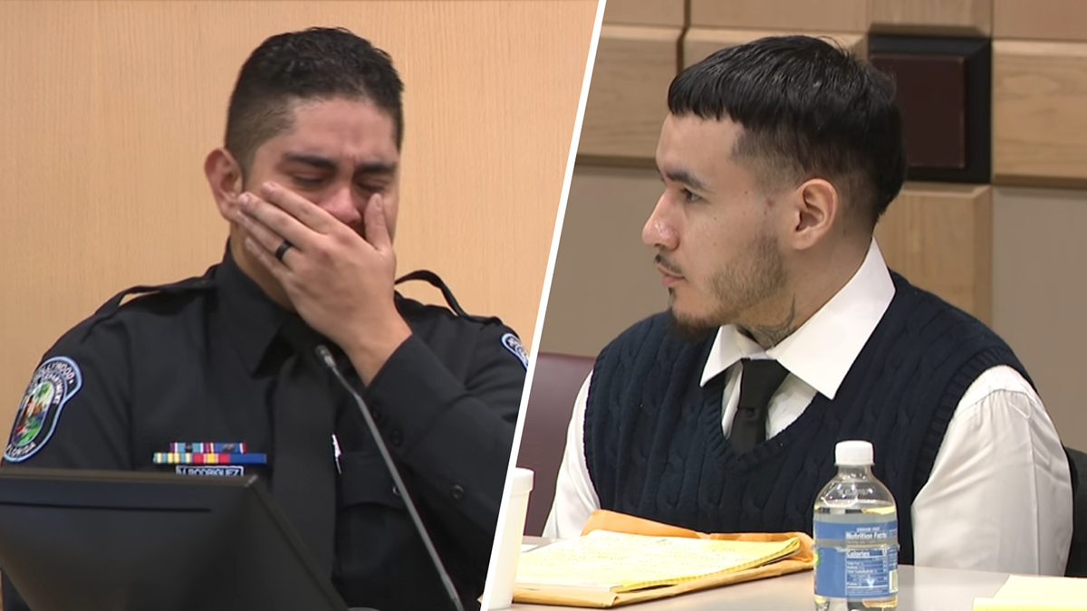 Emotional testimony in death penalty trial of man who killed Hollywood officer