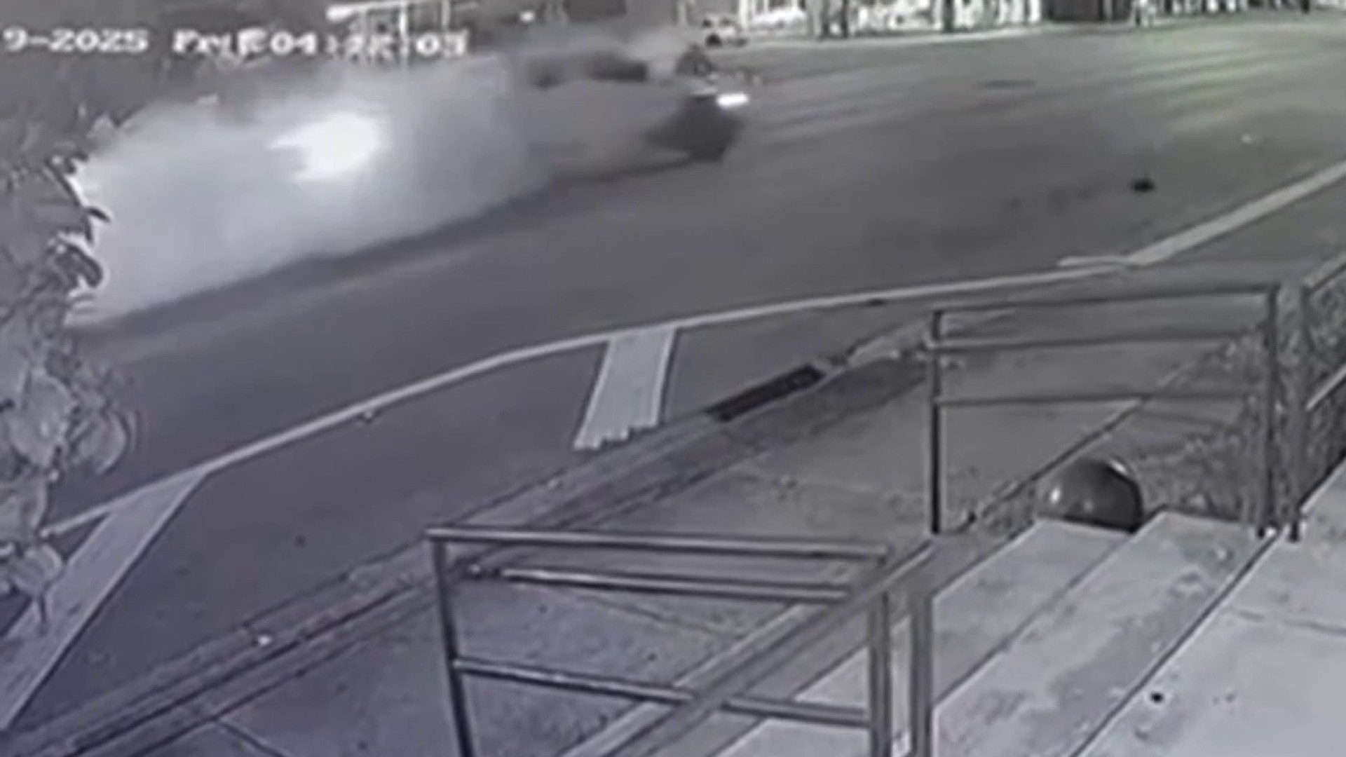 Surveillance shows multi-car crash in Flagami that left driver dead