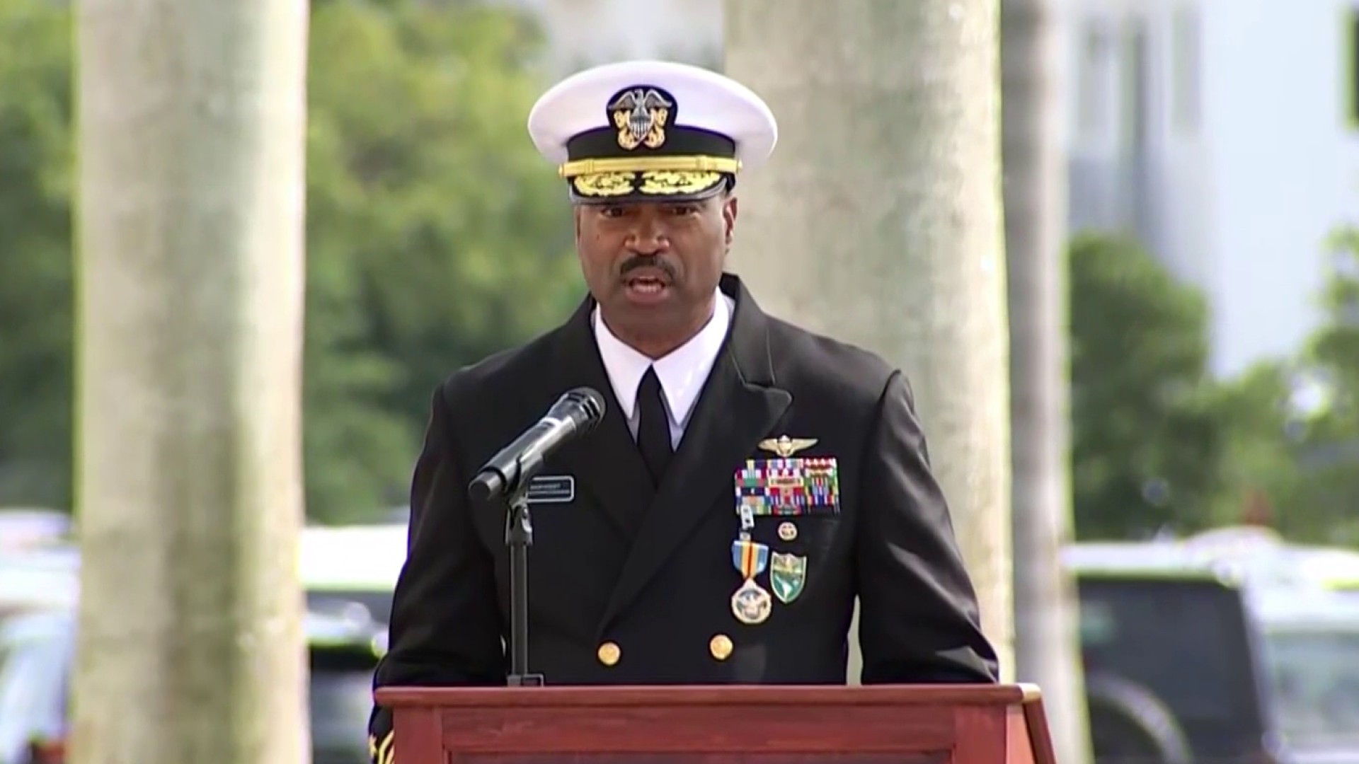 Admiral hands over leadership of command overseeing the Trump administration's boat strikes