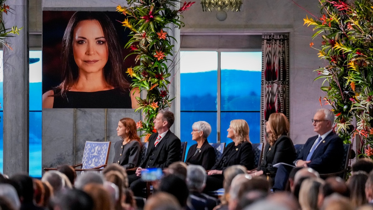 Machado's daughter accepts Nobel Peace Prize in Venezuelan opposition leader's absence