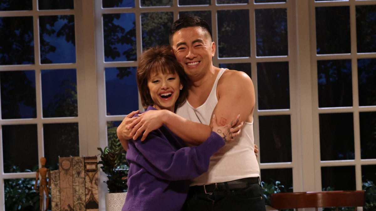 Tearful Bowen Yang departs 'SNL' after emotional Ariana Grande Christmas episode