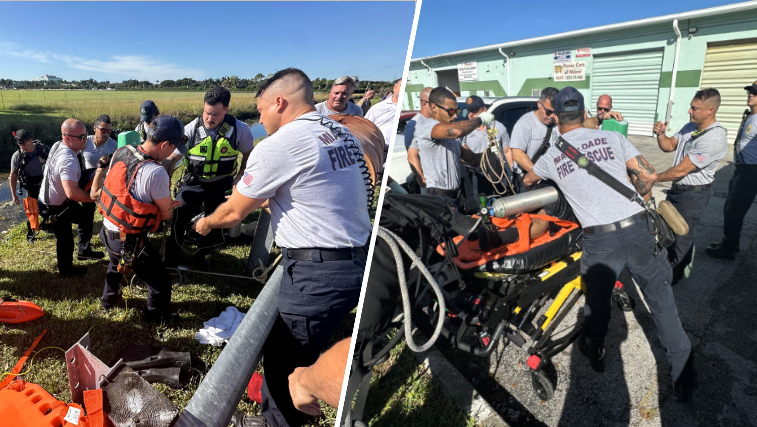 Person hospitalized after divers pull them from canal in SW Miami-Dade: Fire Rescue