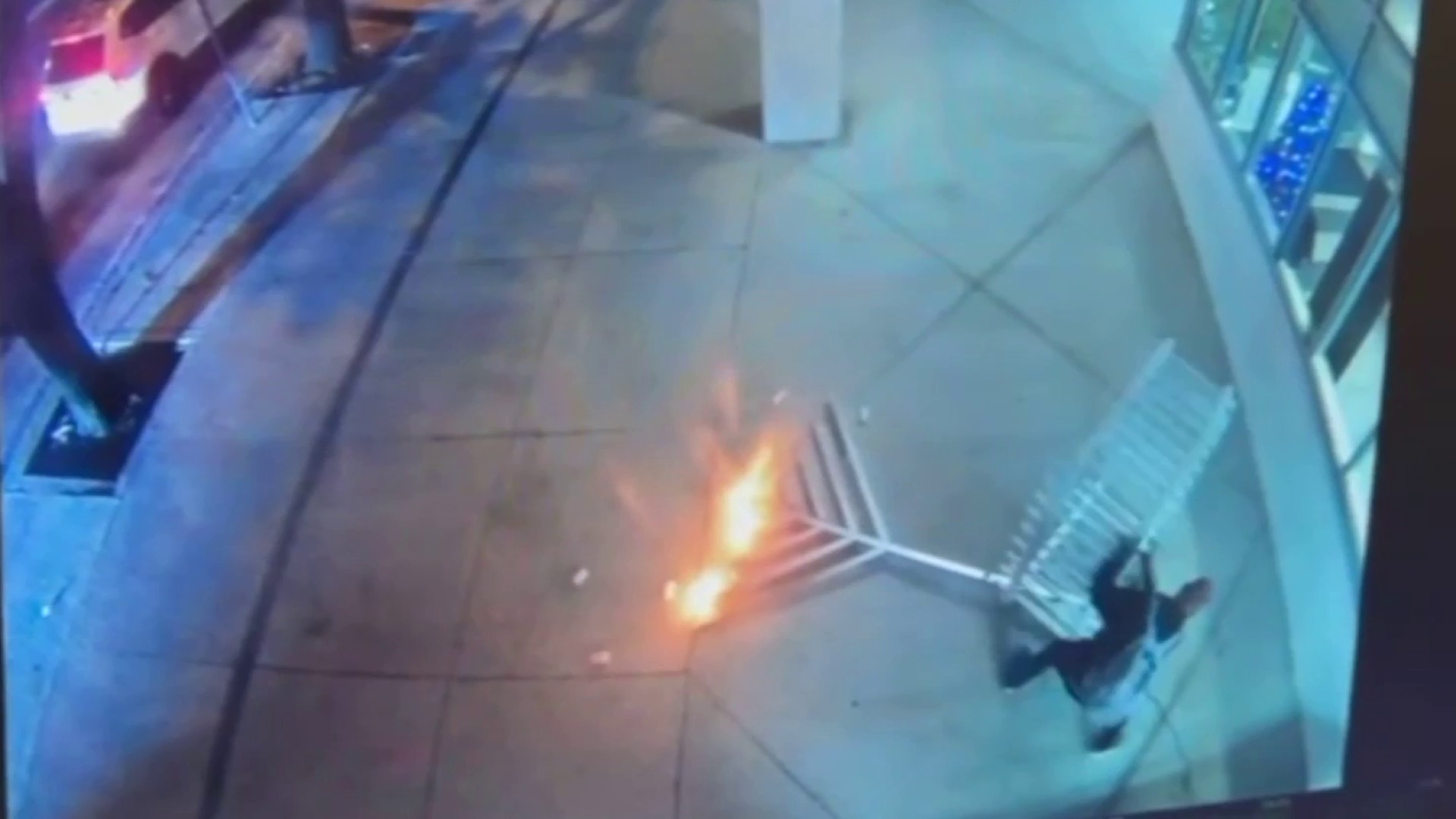 Video shows man vandalizing menorah outside tax collector's office in downtown Miami