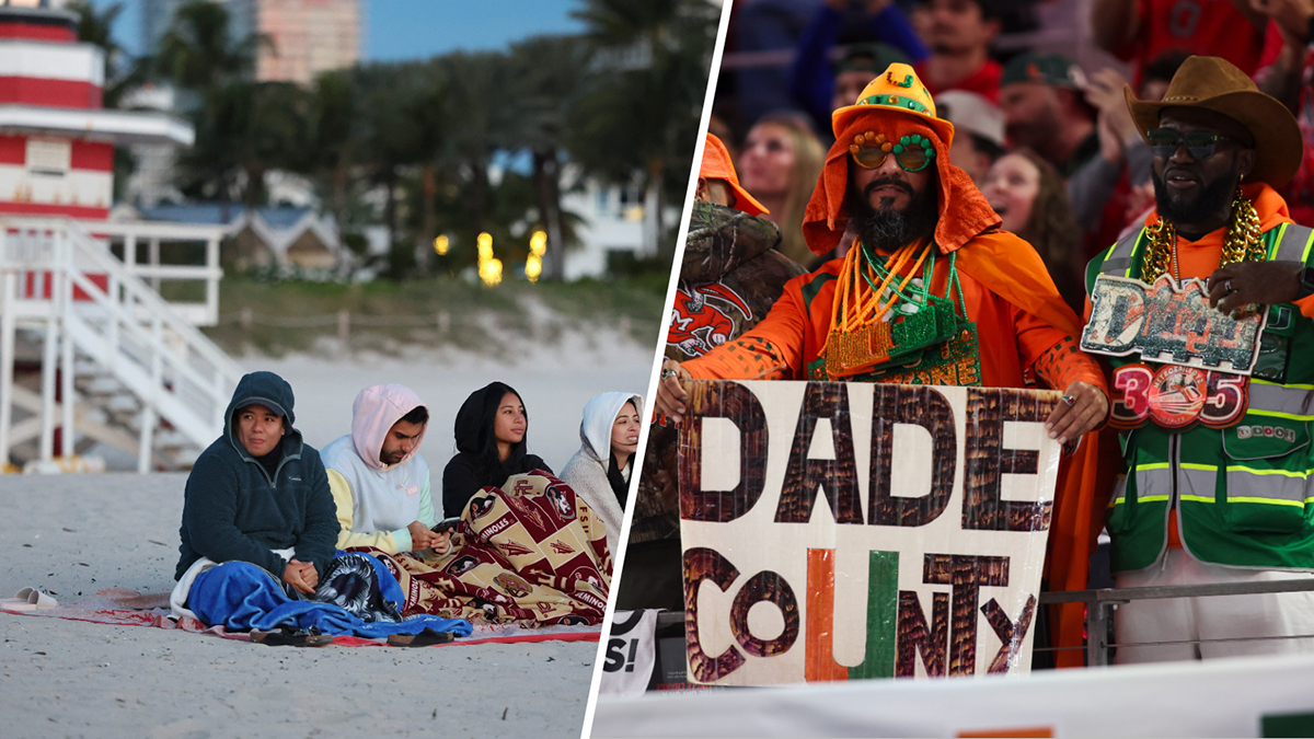 South Florida may see coldest temps in 3 years tonight. What about CFP National Championship?