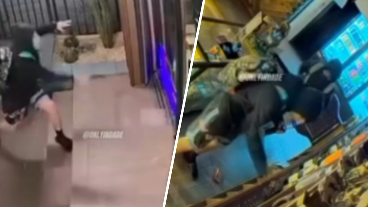 Video shows thieves busting their way inside Miami smoke shop