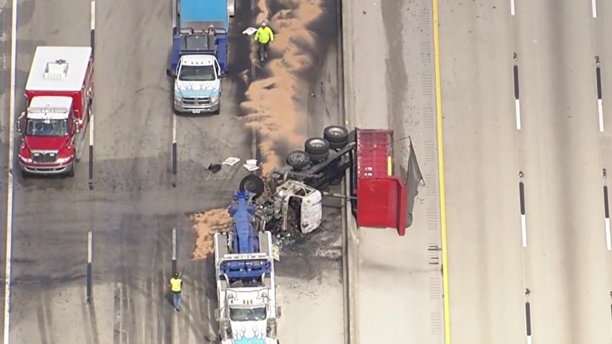 Rollover crash involving dump truck snarls traffic on Florida’s ...