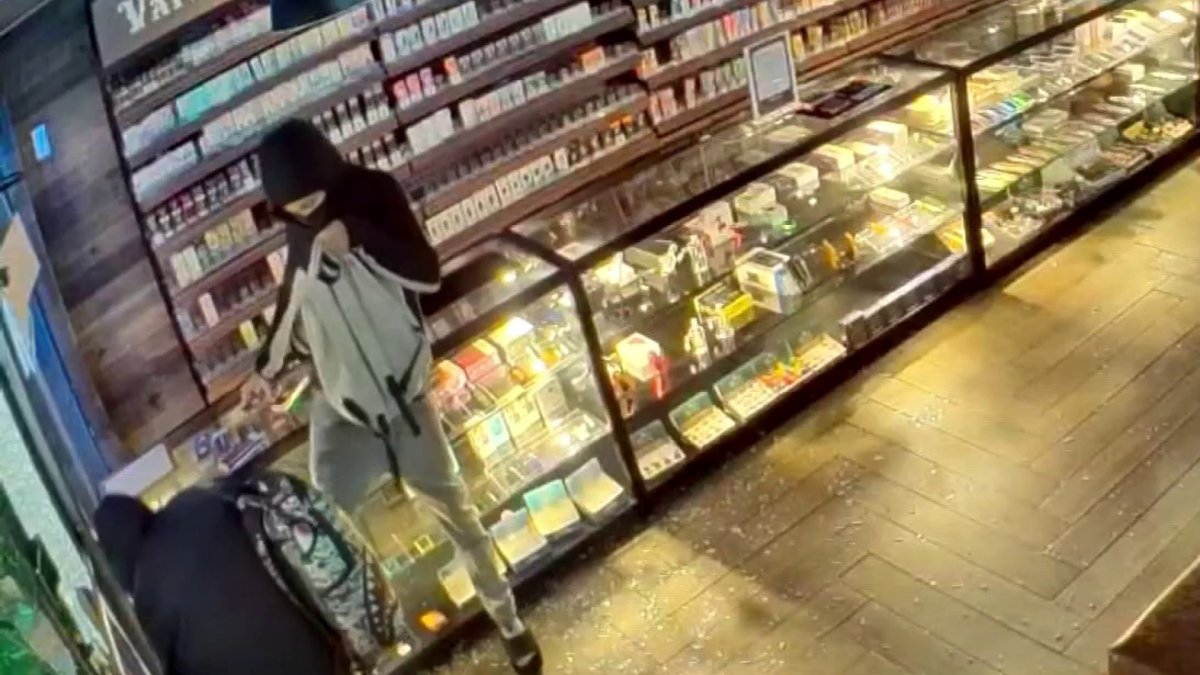 Video shows thieves breaking into Miami smoke shop