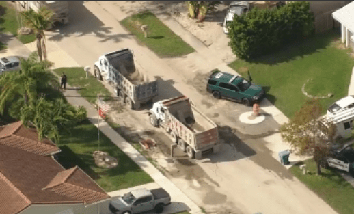 Construction worker hospitalized after being struck by dump truck in Dania Beach