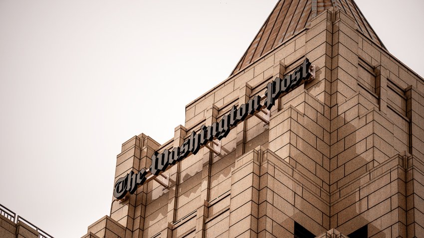 The Washington Post Building at One Franklin Square Building on June 5, 2024, in Washington, DC. (Photo by Andrew Harnik/Getty Images)